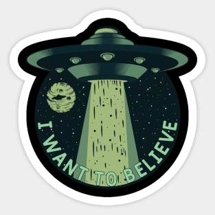 I want to believe in UFOs Sticker